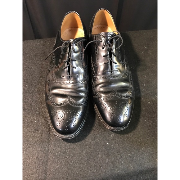 Johnston & Murphy Other - Johnston & Murphy Black Leather Cap Toe Oxfords Mens Dress Shoe Size 11 1/2 11.5